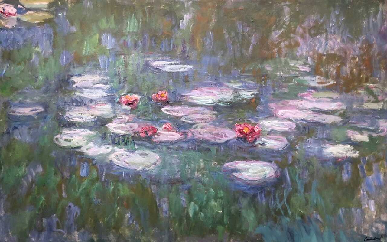 Na década de 1880, Monet se mudou para Vétheuil e, em seguida, para Giverny, onde passou o restante de sua vida. Foi em Giverny que ele criou o famoso jardim com lagos e flores aquáticas que se tornariam o tema de várias de suas obras mais célebres, como a série Nenúfares.