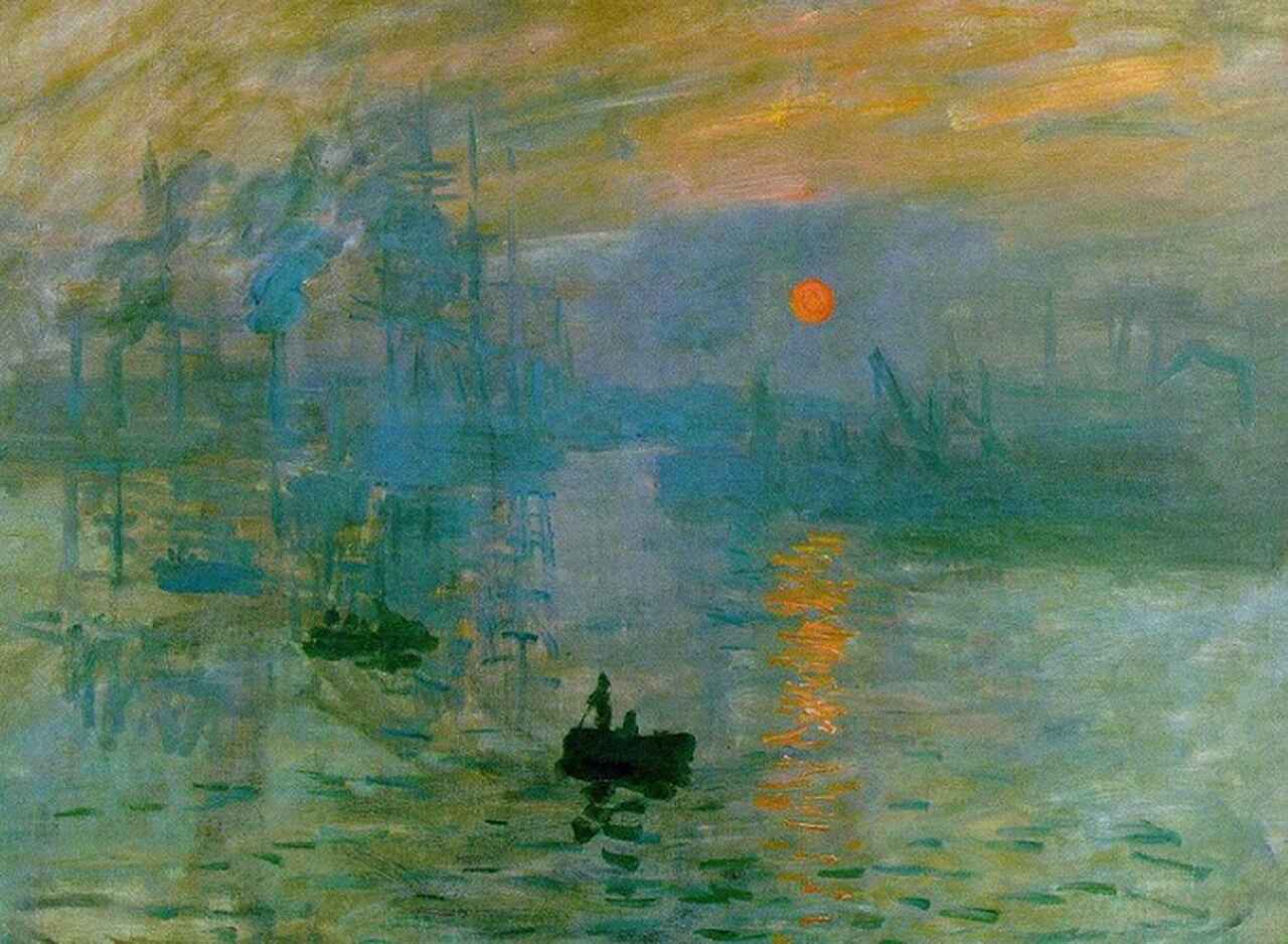 Essa obra, apresentada na primeira Exposição Impressionista em 1874, foi criticada por retratar mais a sensação de uma cena do que sua representação realista, e o termo Impressionismo, usado de forma pejorativa pelos críticos, acabou sendo adotado pelos próprios artistas do movimento.