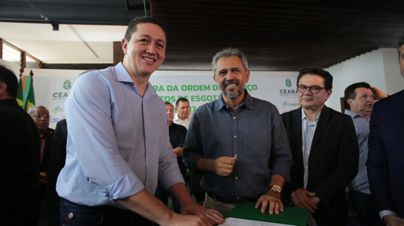 Elmano de Freitas, governador e Gledson Bezerra, prefeito de Juazeiro