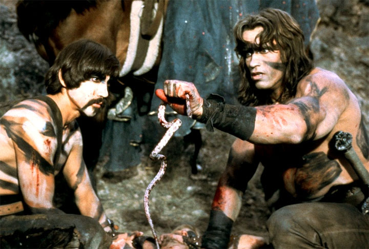 Ele também foi Conan, o Bárbaro (1982), que da mesma forma valorizava o seu físico avantajado. Mas nem mesmo o corpo bem trabalhado de Schwarzenegger foi suficiente para lhe garantir o papel do Incrível Hulk, que ele almejava. O ator e fisiculturista Lou Ferrigno conquistou o papel porque era mais alto (1,95 m, contra 1,88, de Schwarzenegger). 