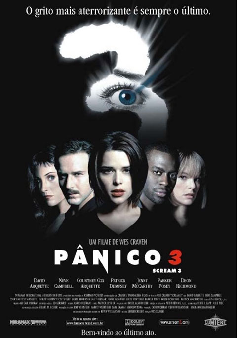 Pânico 3 - Lançado em 2000, novamente com Wes Craven no comando.