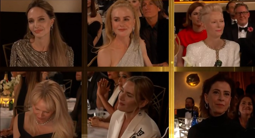 Assim que foi anunciada como vencedora do prêmio de Melhor Atriz em Filme Dramático, a reação das outras atrizes que também concorriam na categoria chamou a atenção.