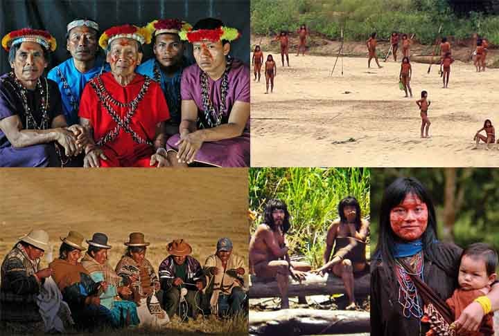 Peru: Abriga povos andinos, como Quechua e Aymara, e amazônicos, como Asháninka e Shipibo. Muitos vivem em condições vulneráveis devido à perda de territórios para indústrias como a de mineração. No entanto, as culturas indígenas permanecem centrais para a identidade nacional.
