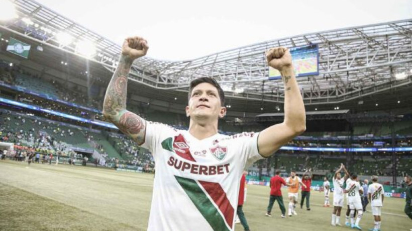 São Paulo, SP,  Brasil - 08/12/2024 - Allianz Parque -   
Fluminense enfrenta o Palmeiras esta tarde no Allianz Parque pela 38ª rodada do Campeonato Brasileiro 2024.
 FOTO: MARCELO GONÇALVES / FLUMINENSE F.C.
.
IMPORTANTE: Imagem destinada a uso institucional e divulgação, seu
uso comercial está vetado incondicionalmente por seu autor e o
Fluminense Football Club.É obrigatório mencionar o nome do autor ou
usar a imagem.
.
IMPORTANT: Image intended for institutional use and distribution.
Commercial use is prohibited unconditionally by its author and
Fluminense Football Club. It is mandatory to mention the name of the
author or use the image.