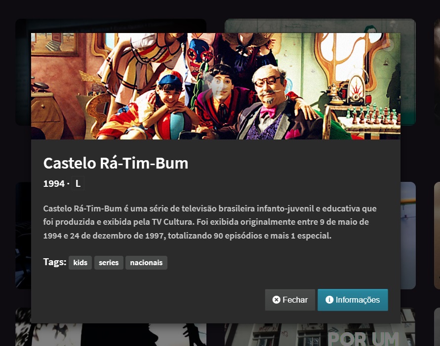 Entre os destaques estão: Castelo Rá-Tim-Bum, a série infantojuvenil que foi sucesso nos anos 1990. Metrópolis, de Fritz Lang; We Are Legion, o documentário sobre o grupo de hackers Anonymouys e Freenet?, sobre os rumos da internet. 