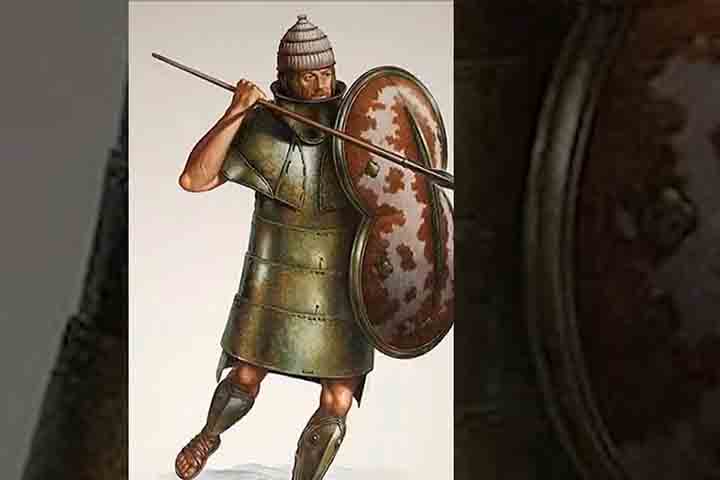 Depois, recrutaram 13 fuzileiros navais das Forças Armadas do país para uma simulação. Eles não usaram a armadura original, mas sim réplicas fiéis feitas de cobre, zinco e a liga mais próxima do bronze possível.