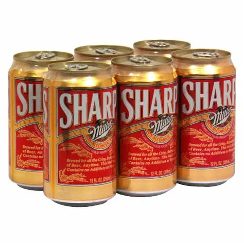 Sharp’s -  Teor alcoólico de 0,4% - Cerveja sem álcool para quem prefere uma opção leve. Produzida pela Miller Brewing Company nos Estados Unidos.