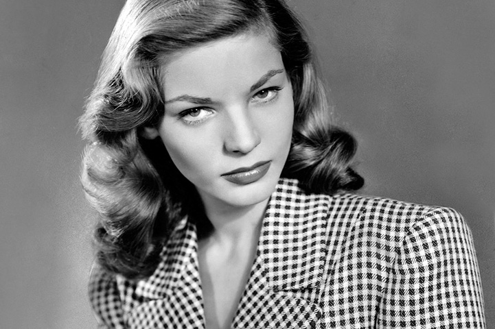 Lauren Bacall (1924-2014) - EUA - Considerada sensual e com um timbre de voz incomum, consagrou-se em filmes noir. Foi casada com outro ídolo do cinema, Humphrey Bogart, entre 1945 e 1957.