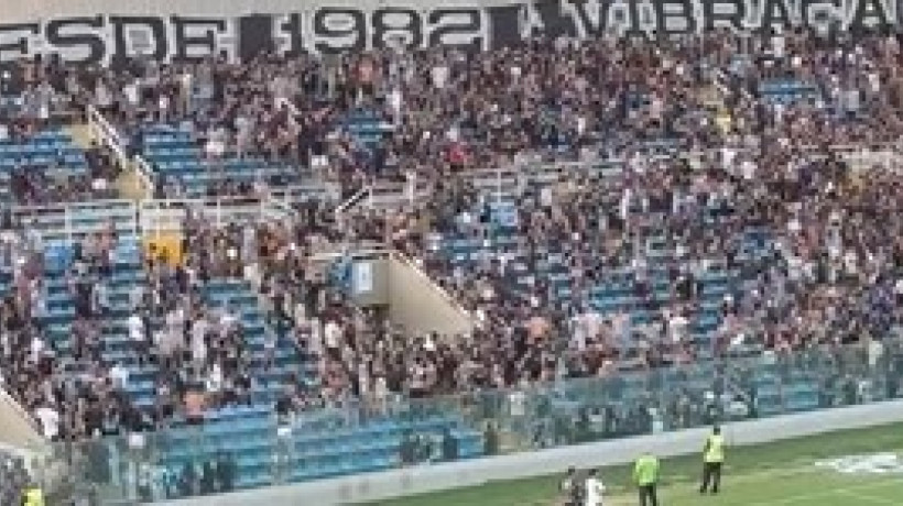 Treino aberto do Ceará registrou conflito na arquibancada