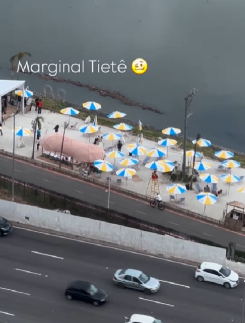 Durante a semana de funcionamento, a Prainha de Paulista viralizou nas redes sociais e virou motivo de chacota entre alguns usuários.