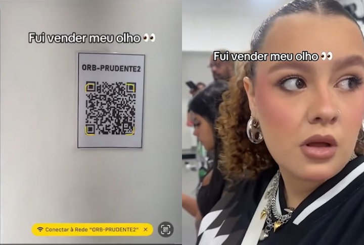 Um dos vídeos que viralizaram mostra várias pessoas em uma fila esperando realizar a venda em troca de R$ 700.