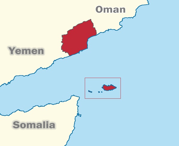 Socotra é um arquipélago composto por quatro ilhas – Socotra, Abd al Kuri, Samhah e Darsa –, localizado próximo à costa da Somália e a uns 380 km a sudeste da costa do Iêmen.