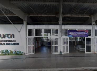 Imagem de apoio. Fachada da sede da Universidade Federal do Cariri  