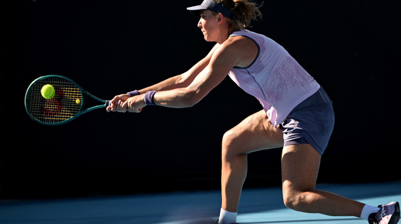 Tenista brasileira Bia Haddad em jogo do Aberto da Austrália