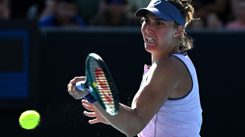 Tenista brasileira Bia Haddad em jogo do Aberto da Austrália