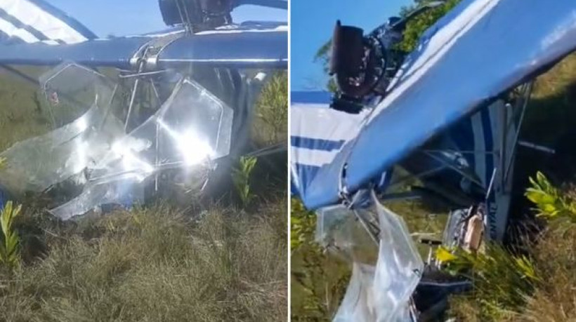 Aviao ultraleve cai na Bahia