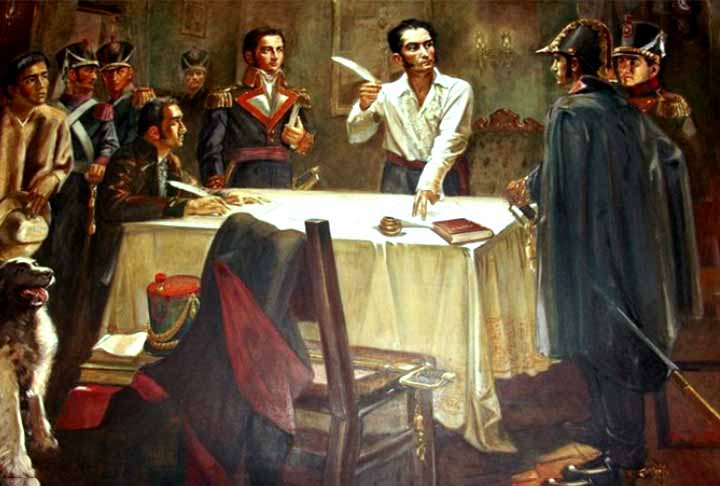 Simón Bolívar também recebe o crédito como protagonista da independência do Equador. Iniciou o processo em 10 de agosto de 1809, sendo que a  independência formal contra a Espanha foi obtida em 24 de maio de 1822.