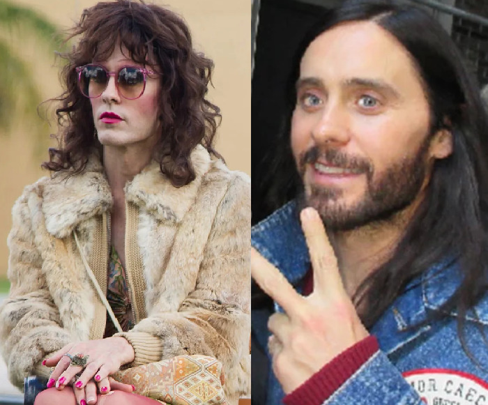 Jared Leto em Clube de Compras Dallas (2013): O ator interpretou Rayon, uma mulher transgênero, em um papel que lhe rendeu o Oscar de Melhor Ator Coadjuvante.