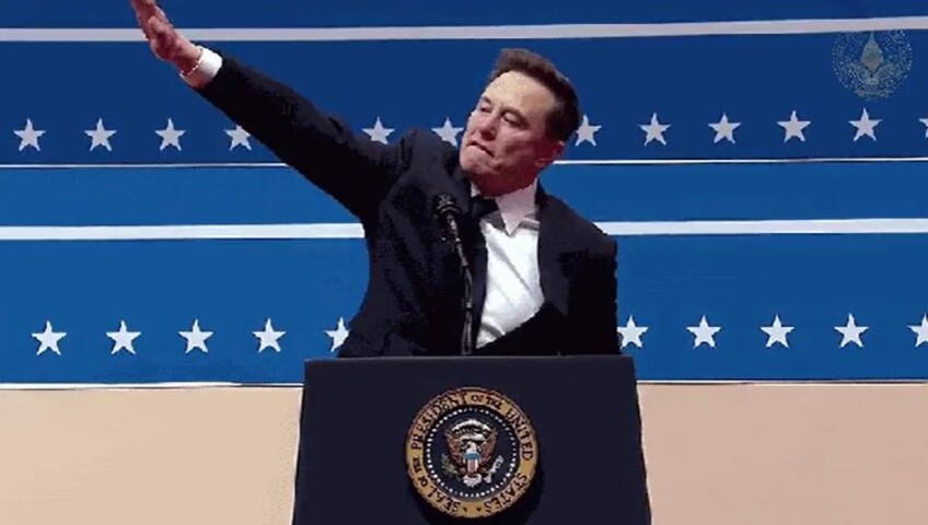 Em discurso no ginásio Capitol One Arena, em Washington, o empresário bateu no peito e ergueu a mão direita em direção ao público, em saudação que alguns usuários das redes sociais associaram ao gestual nazista. Em seguida, ele repetiu o movimento. 

