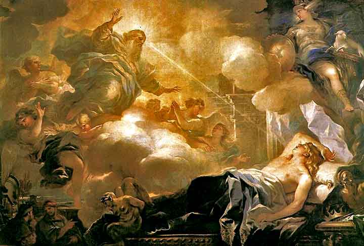 Diante de Deus, Salomão pediu, durante um sonho, sabedoria para governar seu povo. “Deus disse que, por ele não ter pedido riquezas, bens, honras e vitórias sobre os inimigos, lhe seriam concedidos mais bens, sabedoria e conhecimento.