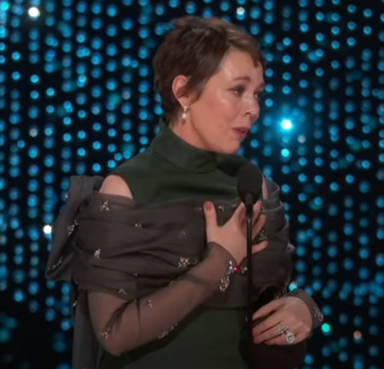 Atriz: Olivia Colman - Ano: 2019 - País: Inglaterra - Filme em que atuou: A Favorita - Categoria: Melhor Atriz