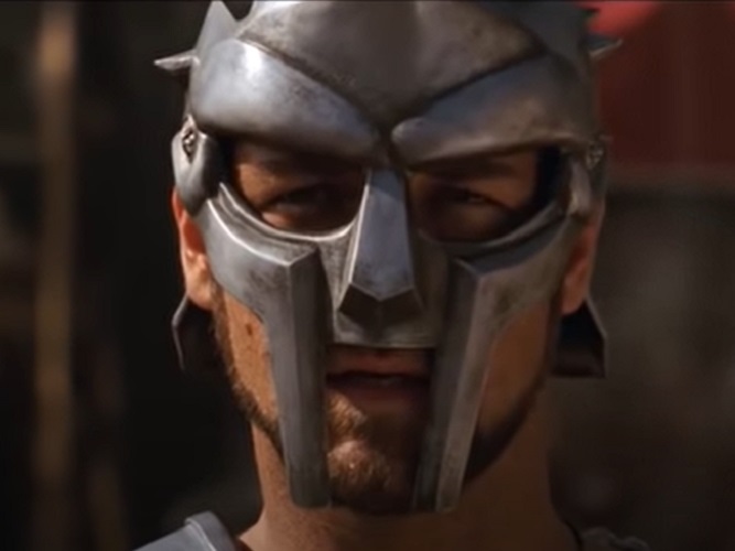 Russell Crowe assumiu o papel e foi o vencedor do Oscar de Melhor Ator por sua interpretação, assim como o filme que foi coroado no maior evento de cinema em 2001.