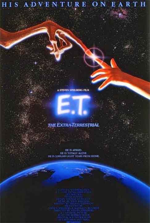 “E.T. O Extraterrestre” é uma célebre produção do diretor Steven Spielberg, que estreou em 1982. Ele se inspirou num amigo imaginário de sua infância, na década de 1960, quando seus pais se divorciaram. 