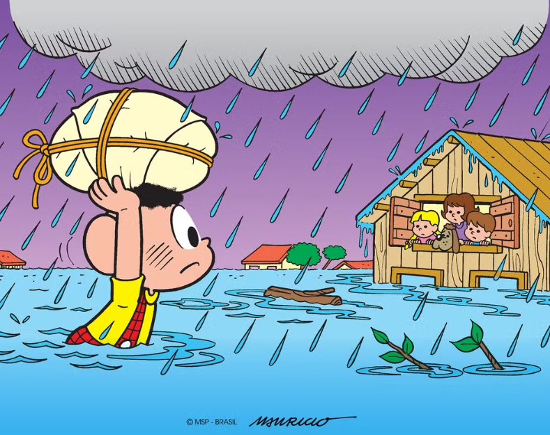 A referência à Fernanda não é a primeira que coloca os personagens em situações reais da atualidade. Um outro exemplo disso é o recente desenho de Cascão, que detesta tomar banho, mas que encarou a inundação para ajudar as vítimas das enchentes no Rio Grande do Sul - fato que comoveu o país. A tirinha do personagem solidário emocionou os fãs. 