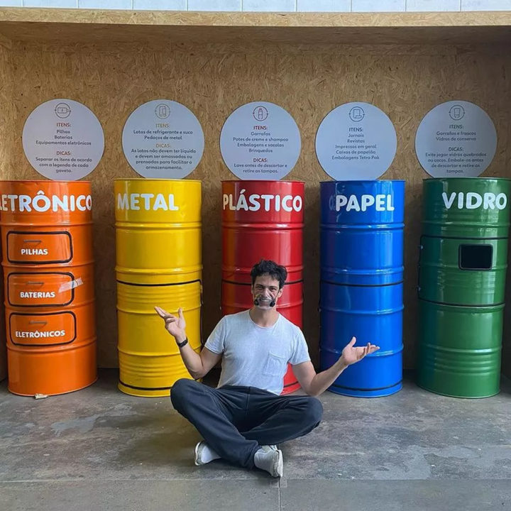 Mateus Solano: O ator é adepto da coleta seletiva de lixo. Em casa, ele reutiliza água da chuva, usa painéis solares para reduzir o consumo de energia e faz reutilização do lixo orgânico como adubo natural.