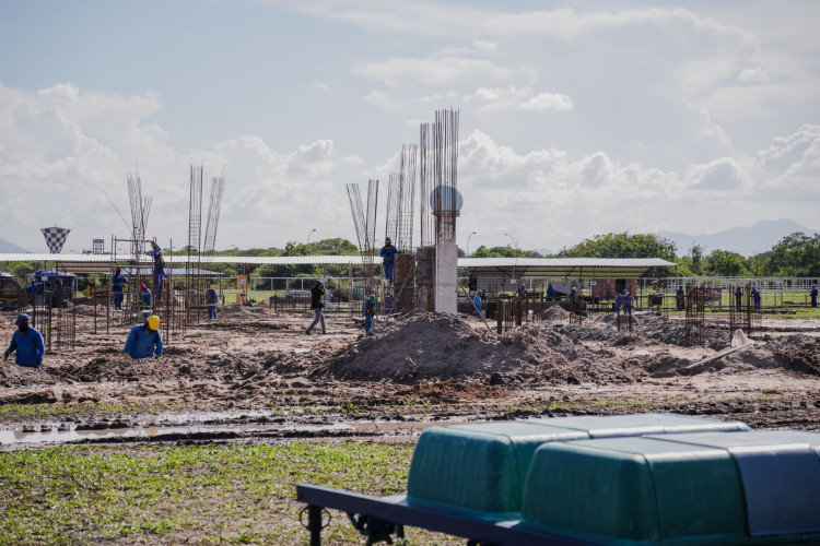 Imagem das obras do ITA Ceará em janeiro de 2025