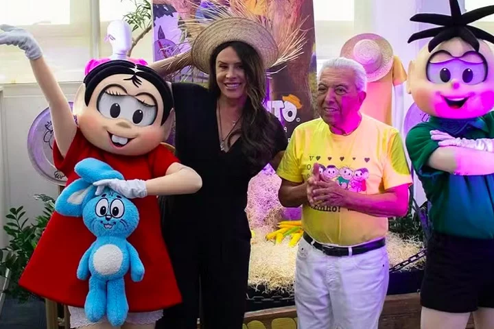 Gascón revelou que trabalhava dublando bonecos em Milão, na Itália, quando conheceu Mauricio de Sousa.