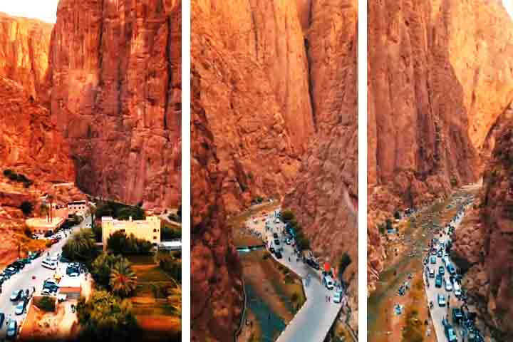 Escondida em meio às gargantas avermelhadas de Dadès, essa aldeia distante dos roteiros turísticos tradicionais é acessível por estradas sinuosas que cortam uma paisagem montanhosa.