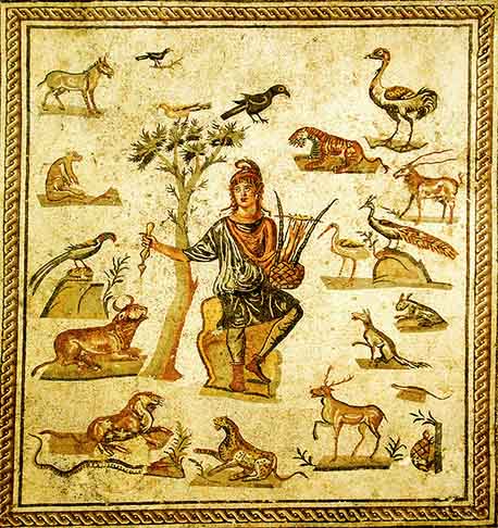 Orfeu, na mitologia grega, era um lendário poeta e músico, filho da musa Calíope. Com sua lira, encantava humanos, animais e até deuses, sendo conhecido por descer ao submundo para tentar resgatar sua esposa Eurídice. Seu mito simboliza o poder da arte e o amor trágico.

