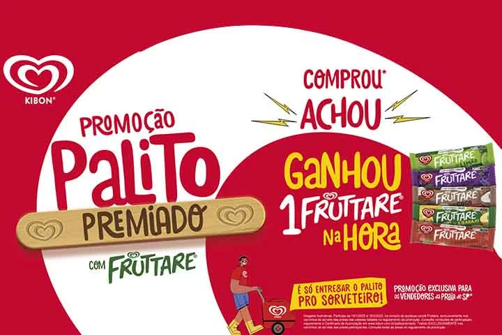 De acordo com a Kibon, um total de 100 mil palitos premiados irão circular nos carrinhos da Kibon nessas cidades até o fim da promoção. 
