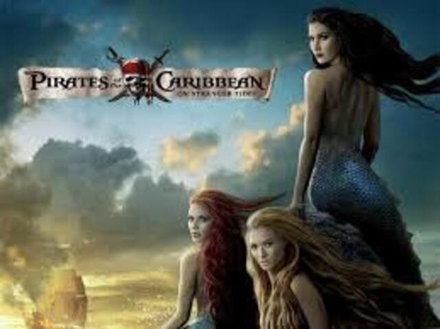 No filme Piratas do Caribe: Navegando em Águas Misteriosas (2011), sereias perigosas atacam marinheiros em busca de lágrimas para um ritual.
Dirigido por Rob Marshall, com Johnny Depp e Penélope Cruz no elenco. 

