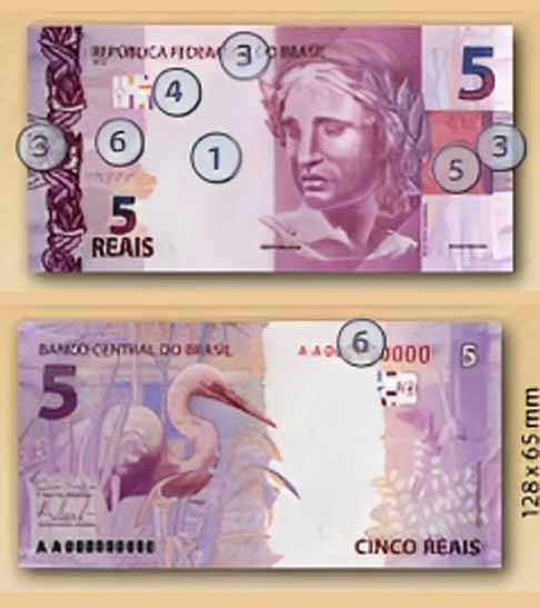 A terceira dica é sentir o alto-relevo nas notas. O Banco Central informa que, pelo tato, a pessoa sente o relevo em algumas áreas da cédula.