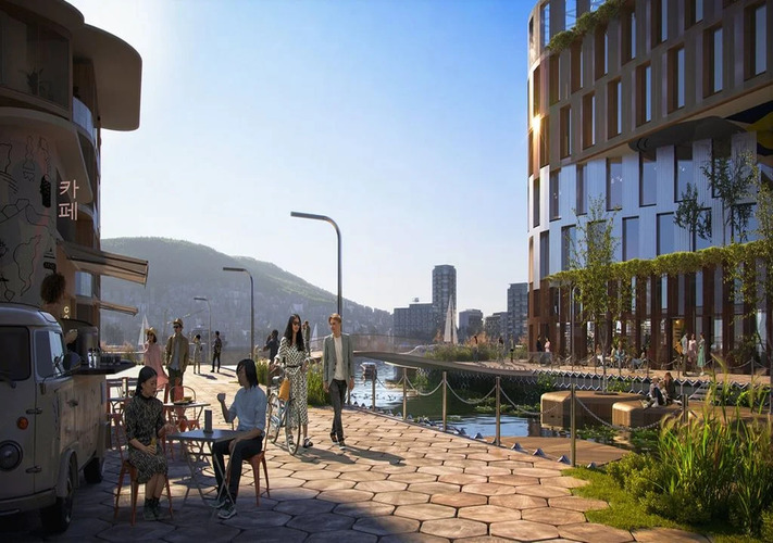 Cada cidade será construída sobre enormes plataformas de concreto suspensas sobre a água. O desafio é fazer com que a estrutura fique flutuando enquanto todos os serviços necessário para uma cidade são acessíveis. 