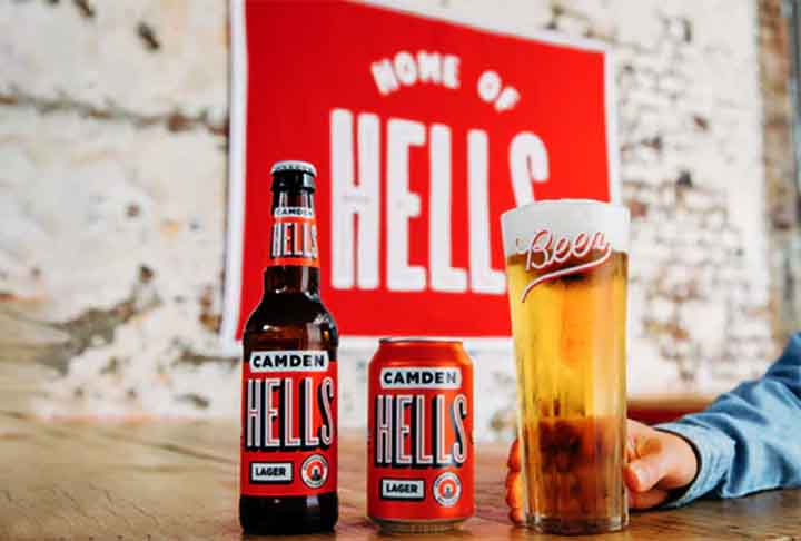 Camden Hells Lager: Lager artesanal de Londres com influência de estilos alemães, popular entre aqueles que buscam algo local e de alta qualidade.