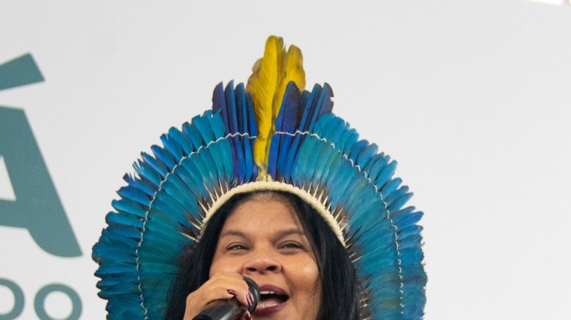 Fortaleza- CE, Brasil, 05-02-25: Ministra Sônia Guajajara visita o Ceará e participa de evento na Secretaria de Desenvolvimento Agrário. (Fotos: Lorena Louise / Especial para O POVO) (Foto: Lorena Louise/Especial para O POVO)