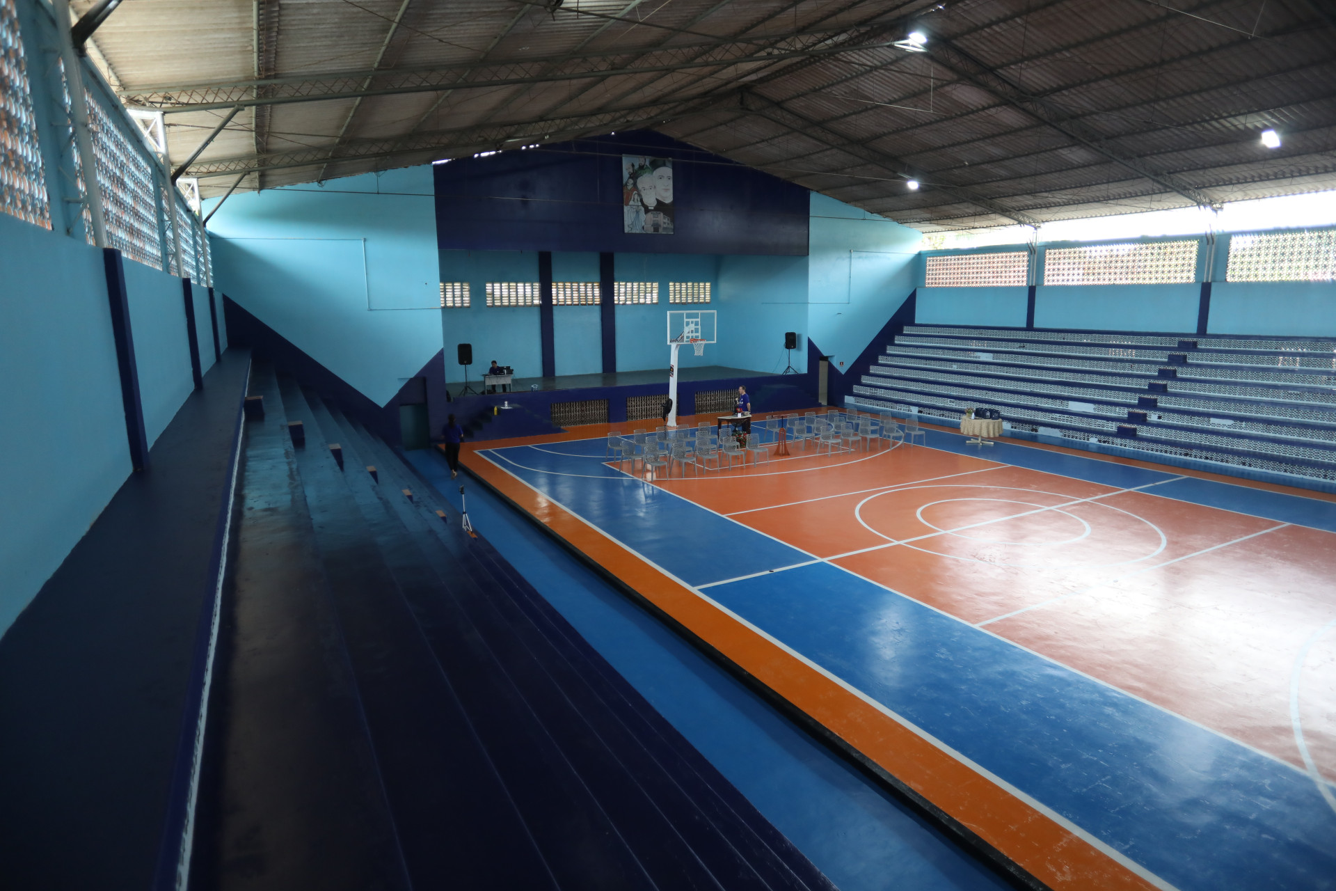 FORTALEZA-CE, BRASIL, 05.02.2025: Reinauguração da quadra poliesportiva do Piamarta.  (foto: Fabio Lima/ OPOVO)