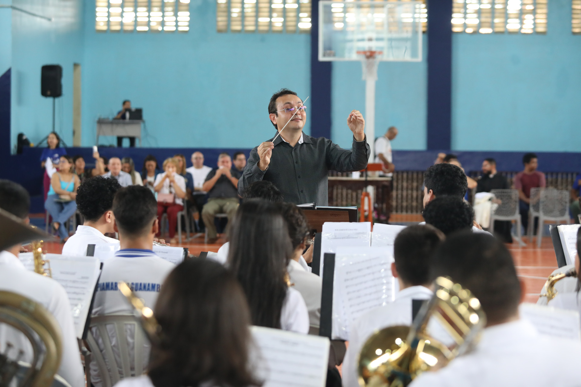 FORTALEZA-CE, BRASIL, 05.02.2025: Reinauguração da quadra poliesportiva do Piamarta.  (foto: Fabio Lima/ OPOVO)