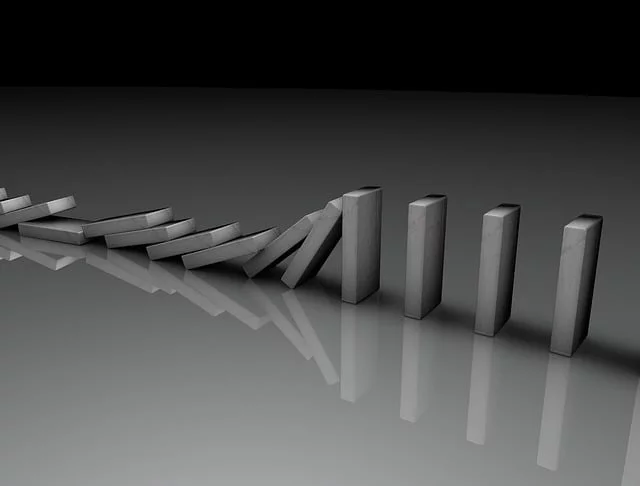 Existe até um fenômeno conhecido como efeito dominó, que descreve uma série de eventos em que um acontecimento leva a uma sequência de reações. O nome vem da ideia de que, assim como em um jogo de dominó, uma peça que cai pode derrubar uma sequência de outras peças, criando um efeito em cadeia.