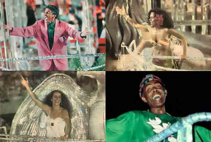 Doces Bárbaros: Caetano Veloso, Gal Costa, Gilberto Gil e Maria Bethânia - Mangueira 1994 - Dois anos depois, a Estação Primeira fez mais uma homenagem. Desta vez, ao grupo de quatro artistas baianos. A agremiação, porém, não fez um bom desfile e ficou em 11º. 