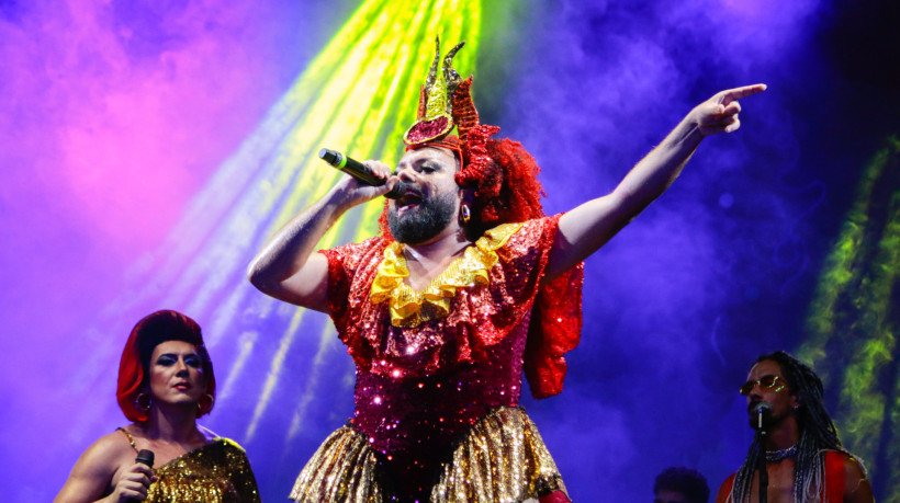 Bloco Mambembe participa de festa do Dia de Los Muertos no Arena Iracema. (Foto: Samuel Setubal/ O Povo)