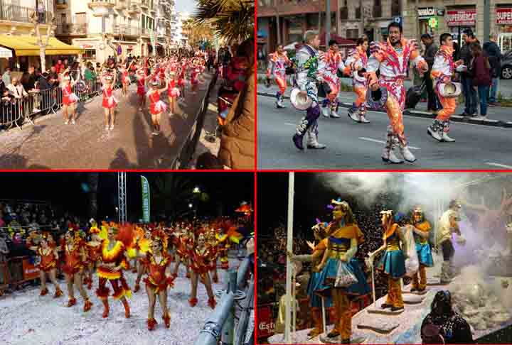 Barcelona, na Espanha - O Carnaval é uma das festas mais aguardadas e importantes da capital da Catalunha, com desfiles, baile de máscaras e concursos de comidas.