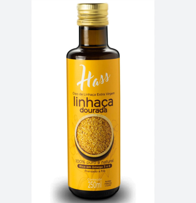 Óleo de Linhaça - Com alto teor de ômega-3, contribui para a saúde cerebral e reduz inflamações. Deve ser usado frio, como em saladas, pois não resiste bem ao calor. É também indicado como suplemento alimentar em pequenas quantidades.
