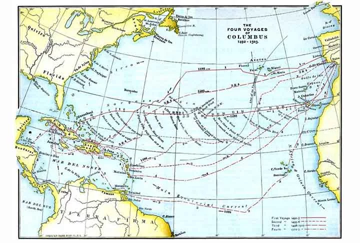 As viagens de Cristóvão Colombo abriram caminho para um período de contato, expansão, exploração, conquista e colonização do continente americano pelos Europeus pelos próximos séculos. Essas viagens e expedições trouxeram várias mudanças e desenvolvimentos na história moderna do Mundo Ocidental. 