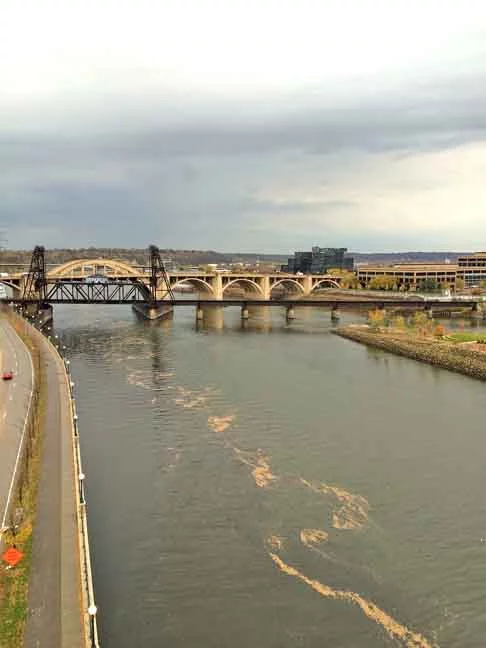 Rio Mississippi- Com  extensão de 3.734 km, esse rio nasce no lago Itasca e deságua no Golfo do México, passando pelo Estados Unidos. Ele é o segundo maior em território americano, perdendo apenas para o Missouri, que é um de seus afluentes.