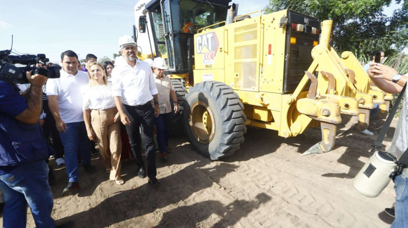 Governador do Ceará, Elmano de Freitas (PT), realiza visita técnica à obra em Pacajus