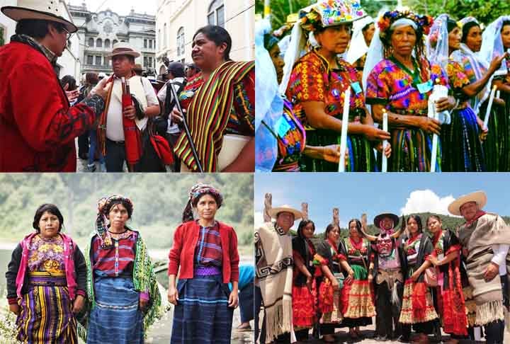 América Central
Guatemala: Os indígenas, majoritariamente descendentes dos Maias, constituem cerca de 40% da população. Povos como K’iche’, Kaqchikel e Q’eqchi’ preservam idiomas e tradições. No entanto, enfrentam dificuldades como o acesso limitado a terras e desigualdade social.